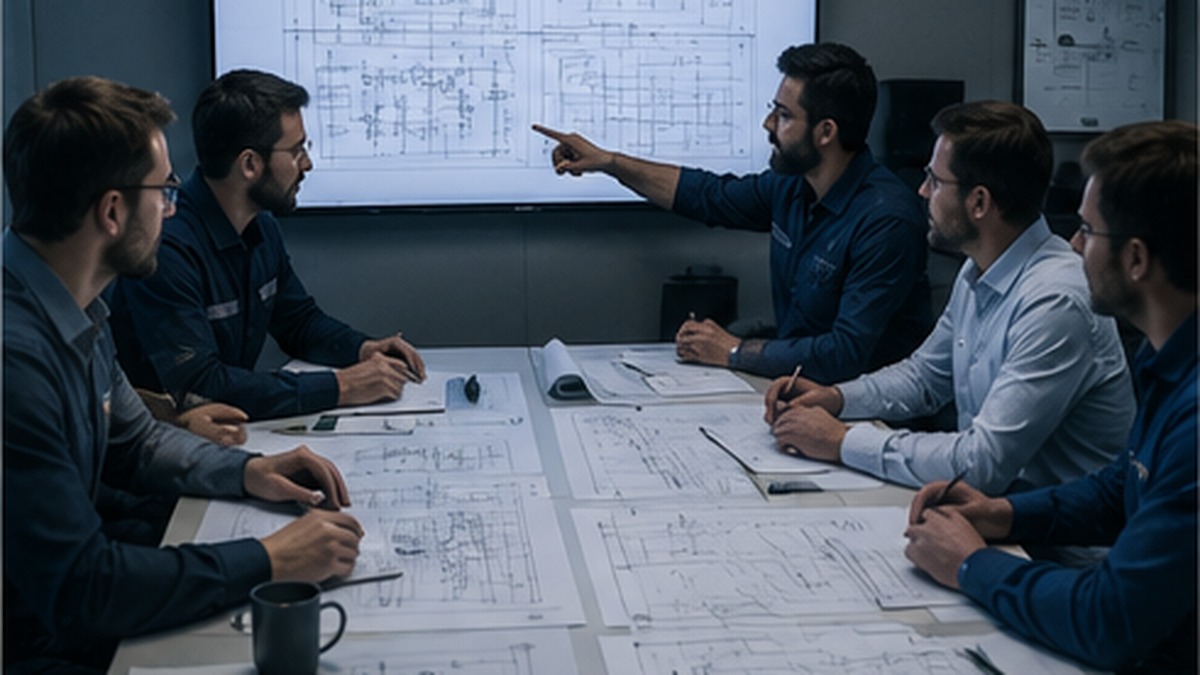 Marine engineering design coordination meeting